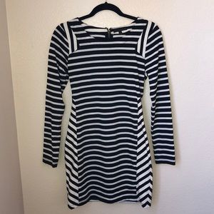 Striped long sleeve dress